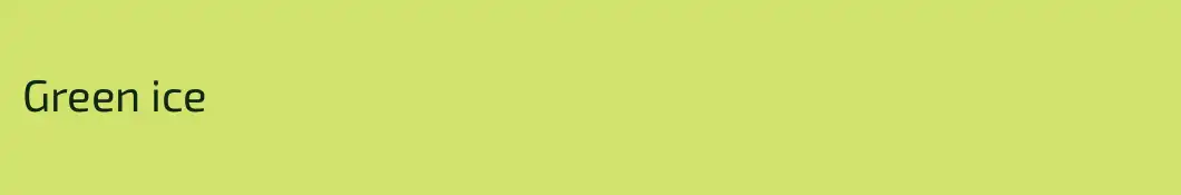 Green ice